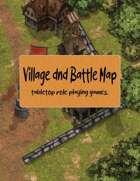 Village dnd Battle Map tabletop role playing games.