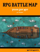Fantasy RPG Battle Map - Trade Ship Battle Map Day and Night - Top Down Battle Map
