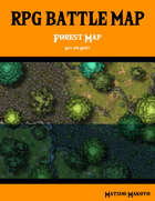 Fantasy RPG Battle Map - Forest Battle Map Day and Night - Top Down Battle Map
