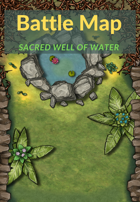 Battle Map 30x40: Sacred well of water in the forest