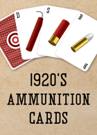 1920's Ammunition Cards