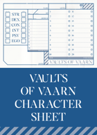 VAULTS OF VAARN Character Sheet (unofficial)