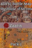 40x30 Fantasy Battle Map - The House of Secrets Pack 1