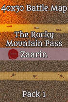 40x30 Fantasy Battle Map - The Rocky Mountain Pass Pack 1