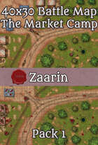 40x30 Fantasy Battle Map - The Market Camp Pack 1