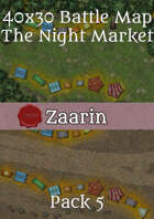 40x30 Fantasy Battle Map - The Night Market Pack 5
