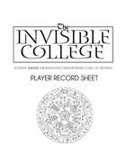 The Invisible College Player Record Sheet