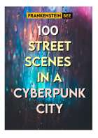 100 STREET SCENES IN A CYBERPUNK CITY