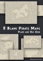 8 Pirate Maps (blank world map) by Worldbuilding School