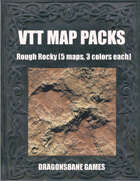 VTT Battlemaps - Map Pack 4: Rocky Rough Terrain