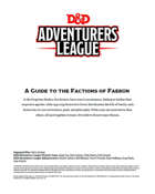 A Guide to the Factions of Faerun