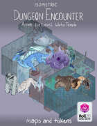 Isometric Dungeon Encounter - Arena, Ice Level, Water Temple - Roll20 VTT
