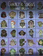 Half Orc Character Tokens