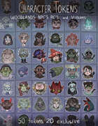 Woodlands NPC's, PC's and Villians Character Tokens