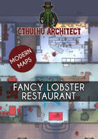 Cthulhu Architect Maps - Fancy Lobster Restaurant - 22 x 22