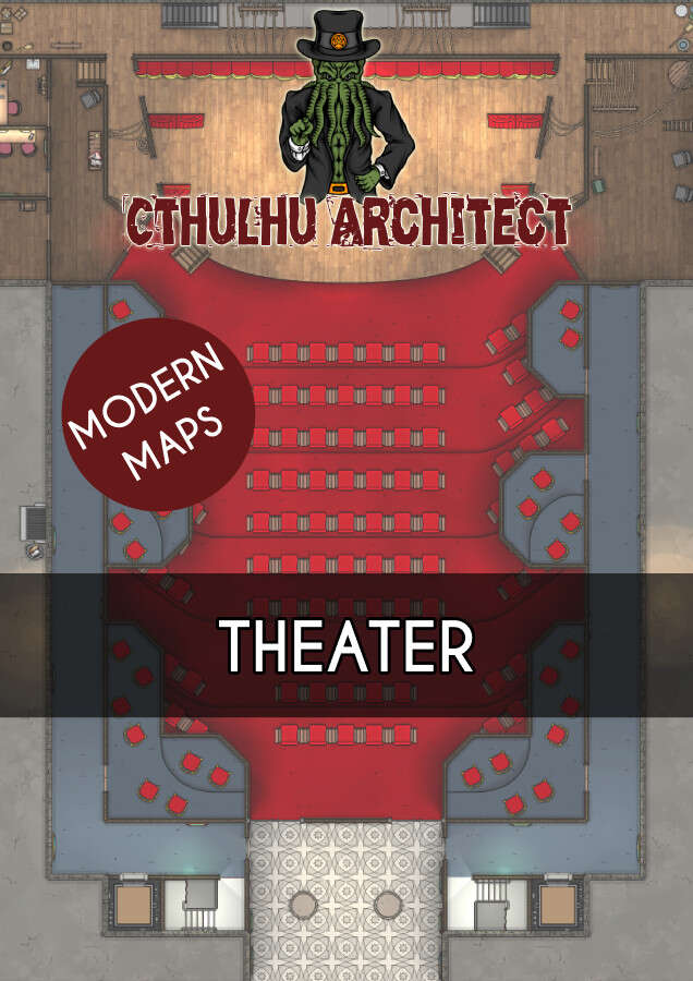 Cthulhu Architect Maps Theater 25 X 35 Cthulhu Architect Modern