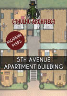 Cthulhu Architect Maps - Fifth Avenue – Apartment Building – 50 x 35