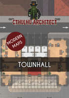 Cthulhu Architect Maps - Town Hall - 26 x 30