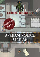 Cthulhu Architect Maps - Arkham Police Station – 35 x 25