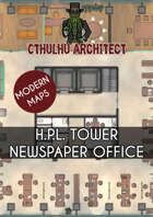 Cthulhu Architect Maps - H.P.L. Tower – Newspaper Office - 30 x 30