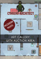 Cthulhu Architect Maps - Art Gallery with Auction Area – 20 x 25