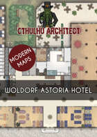 Cthulhu Architect Maps - Woldorf Astoria Hotel – 50 x 40