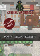 Cthulhu Architect Maps - Magic Shop – Bistrot – 20 x 30