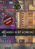 Cthulhu Architect Maps - Arcades - 8-bit Horrors - 22 x 23