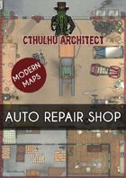 Cthulhu Architect Maps - Auto Repair Shop – 15 x 23