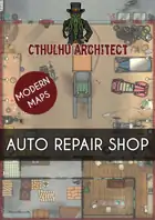 Cthulhu Architect Maps - Auto Repair Shop – 15 x 23