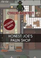 Cthulhu Architect Maps - Honest Joe’s Pawn Shop – 17 x 20