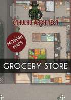 Cthulhu Architect Maps - Grocery Store – 15 x 20