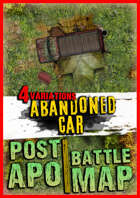 Post-apocalyptic battlemap Ambush ☣️ Abandoned Rusted Car