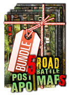 Battlemaps Modern Roads ☣️ post apocalyptic pathway battle map