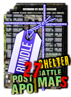 Shelter Battlemap pack ☢️ Post apocalyptic tabletop battle maps