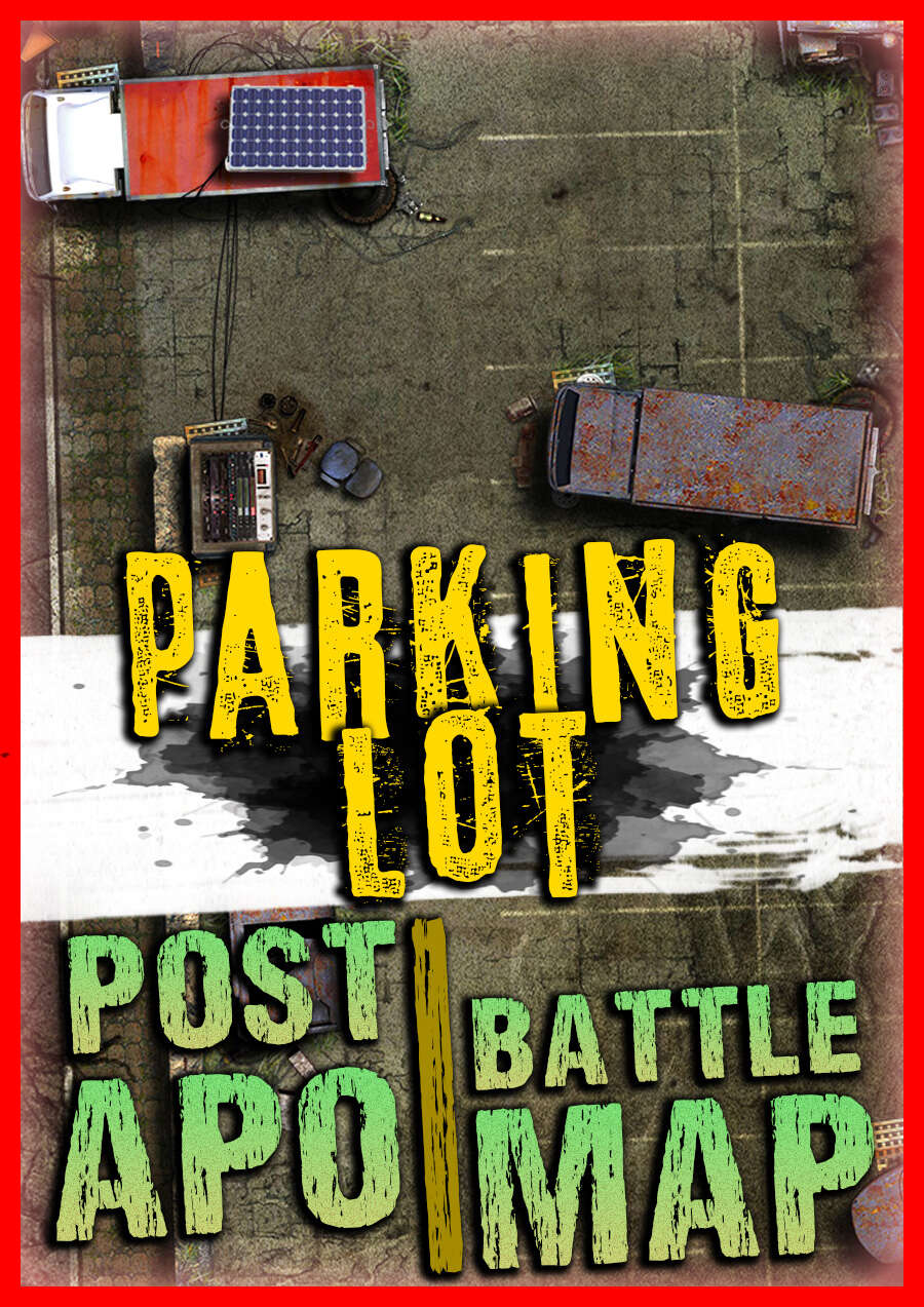 Abandoned Stores Battle map ☣️ post apo car parking battlemap - Amatsu ...