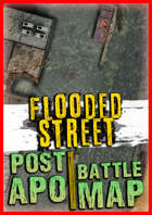 Flooded City Battle Map ☣️ Urban street under water