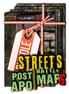 Post apocalyptic Ruined City Map ☢️ roll20 town battlemap