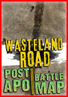 Generic Wasteland Road Battlemap ☢️ random encounter vtt map