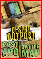 Post-apo Fortified Desert Outpost ☢️ virtual tabletop battle mat pdf