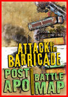 Post Apocalyptic Battlefield map ☢️ wasteland gatehouse vtt battlemap
