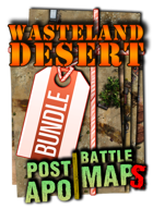 Wasteland Desert Post apo Battle Maps ☢️ Foundry VTT Roll20 battlemap