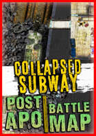 Abandoned Collapsed Subway Battle map ☣️ walking dead metro vtt zombie