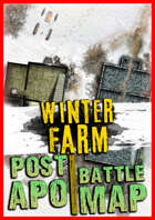 Winter Farm in Ruins Battle map ☣️ abandoned greenhouse virtual battlemap