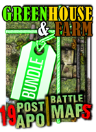 Greenhouse & Farmhouse ☣️ post-apo battlemaps winter - rolisteam