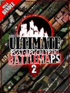 Post Apocalyptic RPG Maps Bundle Vol.2 ☢️ VTT battlemaps pack