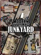 Modern Car Junkyard Battle map ⛽ scrapyard landfill battlemap