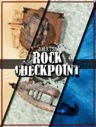 Post-apocalyptic Desert Rock Checkpoint battle map ☢️ Wasteland Fallout random encounter battlemap