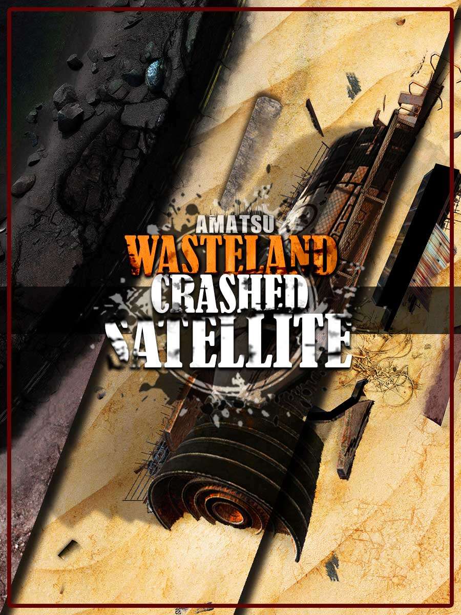 Post-apocalyptic Crashed Satellite battle map ☢️ desolate landscape battlemaps