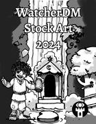 WatcherDM - Stock Art 1 - 80 Line Art Fantasy Illustrations